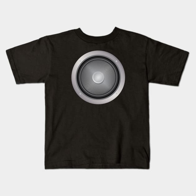 Audio speaker Kids T-Shirt by AnnArtshock